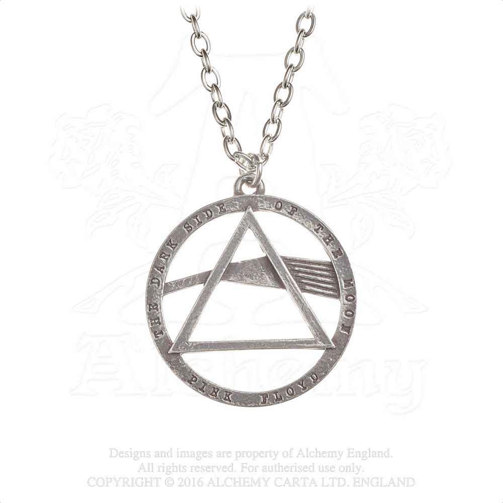 Alchemy Pink Floyd - Dark Side Prism Halskette - Silberfarben